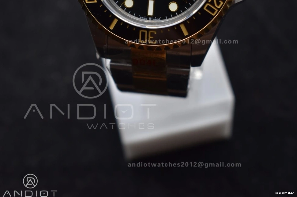 Two Sea-Dweller GMF on 126603 Dial Edition SS V A2824 Best YG YG SS 1061 Upgraded Black Tone Bracelet 1012